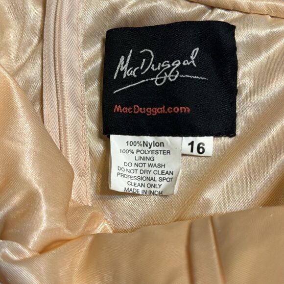 Mac Duggal One-Shoulder fully embellished sequin Sequin Gown dress size 16 4982 - Picture 12 of 13